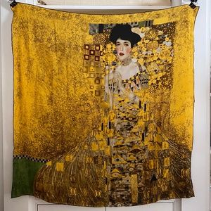 Silk Scarf featuring Gustav Klimt Artwork